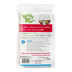 Chewy Tubes Knobby Ps in a Pod demonstrates back molar chewing