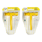 Chewy Tubes sensory teether yellow 2-pack with chew-friendly surface for soothing gums