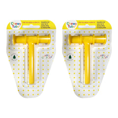 Chewy Tubes sensory teether yellow 2-pack with chew-friendly surface for soothing gums