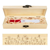 CHGCRAFT pregnancy-test keepsake box with hummingbird engraving for memory storage.