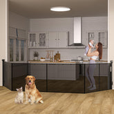 CHICLUX upgraded 200in retractable gate extended view ideal for large openings and hallways