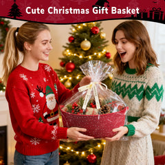 CHICVITA Gift Basket red playroom storage for books and toys
