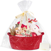 CHICVITA Gift Basket red close-up rope material for durable storage