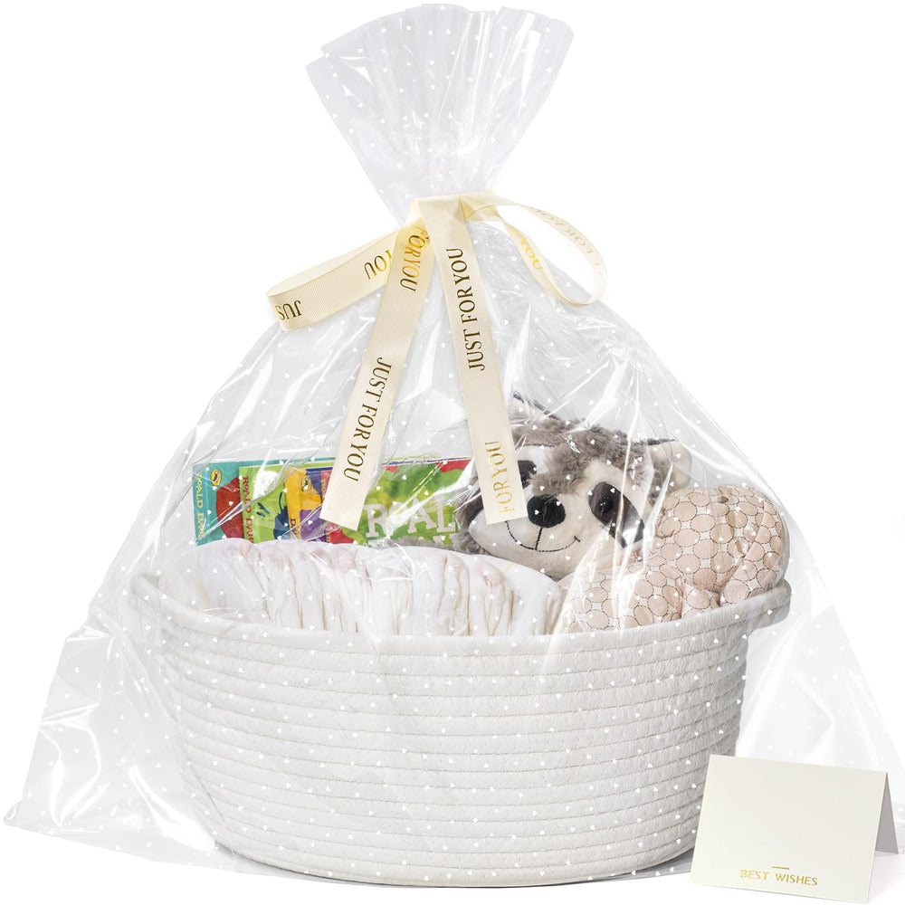CHICVITA gift basket white 12x8x5 for elegant gift presentation.