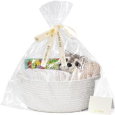 CHICVITA gift basket white 12x8x5 for elegant gift presentation.