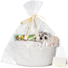 CHICVITA gift basket white 12x8x5 for elegant gift presentation.
