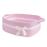 CHICVITA pink baby girl gift basket – stylish bedroom storage option.