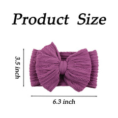 Chiduerm baby bows headband light purple coordinates outfits with soft, non-slip fit.