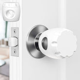 Child Proof Door Knob Covers 4 Pack dual-lock close-up demonstrates safety mechanism