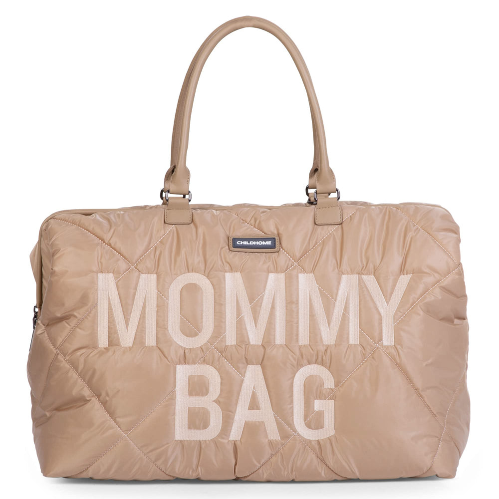 Childhome The Original Mommy Bag front view shows a spacious main compartment.