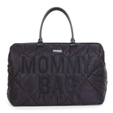 Childhome The Original Mommy Bag front pocket keeps keys and phone within reach.