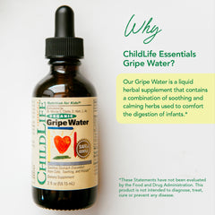 CHILDLIFE ESSENTIALS Organic ginger fennel dill ingredients show soothing aroma and gentle comfort.