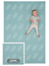 Childlike Behavior leaves play mat tiles provide soft cushioning for tummy time.