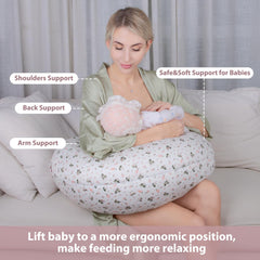 Chilling Home nursing pillow adjustable waist-strap keeps pillow in place during feeding