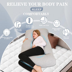 Chilling Home pillow removable cover closeup shows easy-to-clean design.