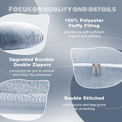 Chilling Home long, double-zipper cover facilitates easy washing.