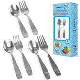 CHILLOUT LIFE 6-piece kids silverware set displayed together for easy daily meals.