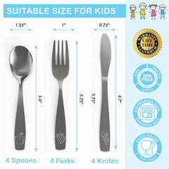 CHILLOUT LIFE kids silverware shows ergonomic handles for little hands