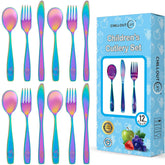 Chilout Life UV Rainbow kids silverware set in box for gifting and storage.