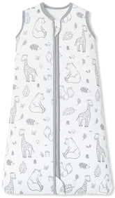 Chilsuessy sleep sack bamboo fabric close-up highlights ultra-soft texture for sensitive skin.