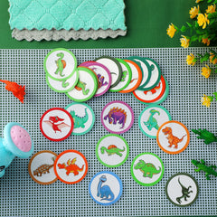 Chinco colorful-pattern targets stimulate color awareness and attention during potty practice.
