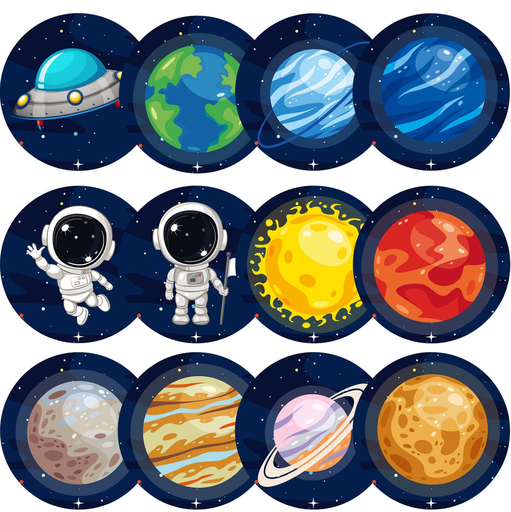 Chinco spaceships targets in toilet help kids aim during potty training.