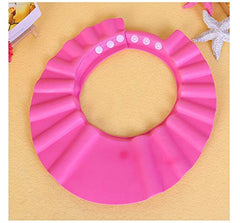 Chinshwehaw baby-safe shampoo cap pink closeup highlights soft EVA foam material