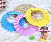 Chinshwehaw baby-safe shampoo cap pink front view protects eyes during bath time