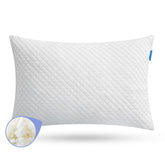 Choc chick memory foam toddler pillow front view demonstrates compact head support.