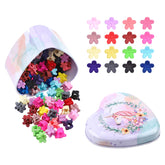 Choicbaby 128pcs flower clips collection for secure school-day styling.