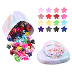 Choicbaby 128pcs flower clips collection for secure school-day styling.