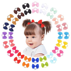 Choicbaby 2-inch baby hair ties pack with sturdy elastic for secure holds during play.