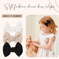 Choicbaby 3x2-5in bow size for delicate toddler hair.