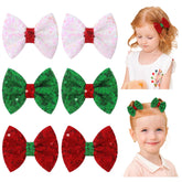Choicbaby 6pcs Christmas hair clips set ready to elevate festive outfits.
