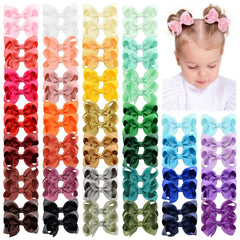 Choicbaby 70-piece hair bows in bright colors for easy outfit matching