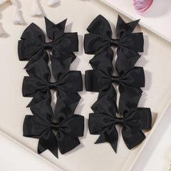 Choicbaby black grosgrain bow close-up highlighting soft texture for comfortable wear