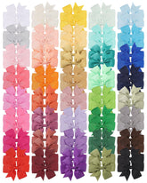 Choicbaby hair bows pack of 80 provides versatile colors for coordinating outfits and photos.