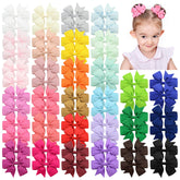 Choicbaby pinwheel hair bow close-up highlights grosgrain texture for stylish baby hairstyles.