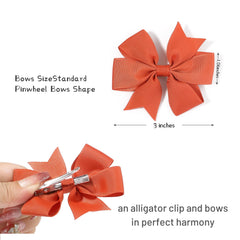Choicbaby toddler hair bows color collection showcasing versatile hues for coordinating outfits