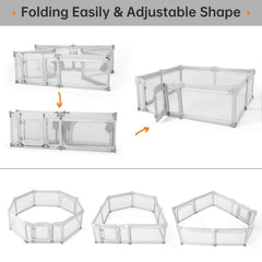 Cholena baby playpen external security gate enables easy parent access