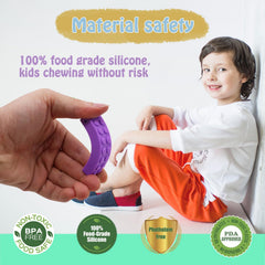 Choneer chew necklace thicker band design demonstrates durable bite resistance