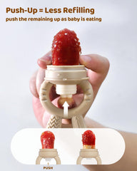 ChooKaChoo textured grip handle supports easy, comfortable feeding sessions.