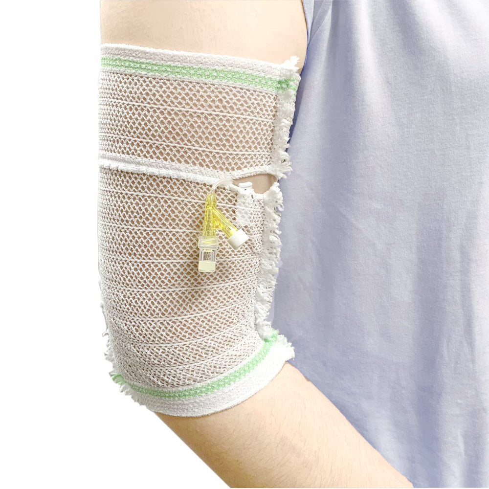 CHOYTONG QIYAT PICC Line Cover Sleeve closeup shows ultra-soft fabric for comfortable wear