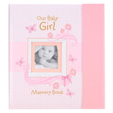 Christian Art Gifts girl baby book of memories with pink cover preserves milestone memories