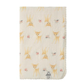 Christian Children’s Blanket Deer front view with soft two-layer fabric for cozy snuggles