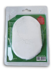 Christmas Crafts plaster handprint ornament hanging ready to display and share memories.