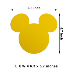 CHuangQi Mickey heads wall stickers card detail highlights sturdy cardboard for reliable party accents