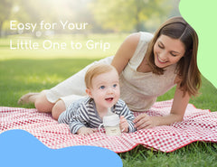 CHUBBIEE bottle handles on Avent Natural offer secure anti-slip grip.