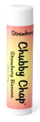 Chubby Chap Strawberry Banana jumbo lip balm delivers daily moisture with a fruity flavor.