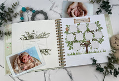 ChubCheeks and Tickles lay-flat binding for easy journaling and photo placement